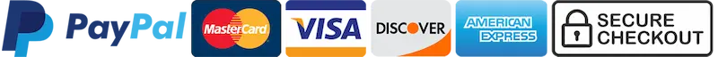 Accepted payments: PayPal, MasterCard, Visa, Discover, American Express · Secure checkout
