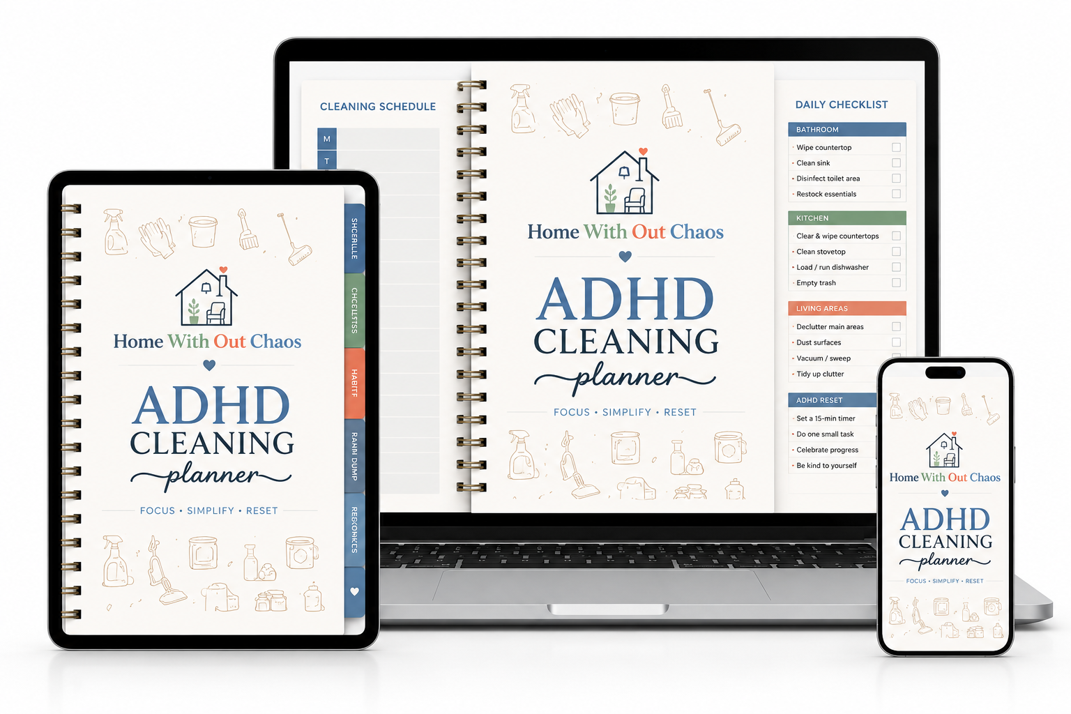 Home Without Chaos planner preview