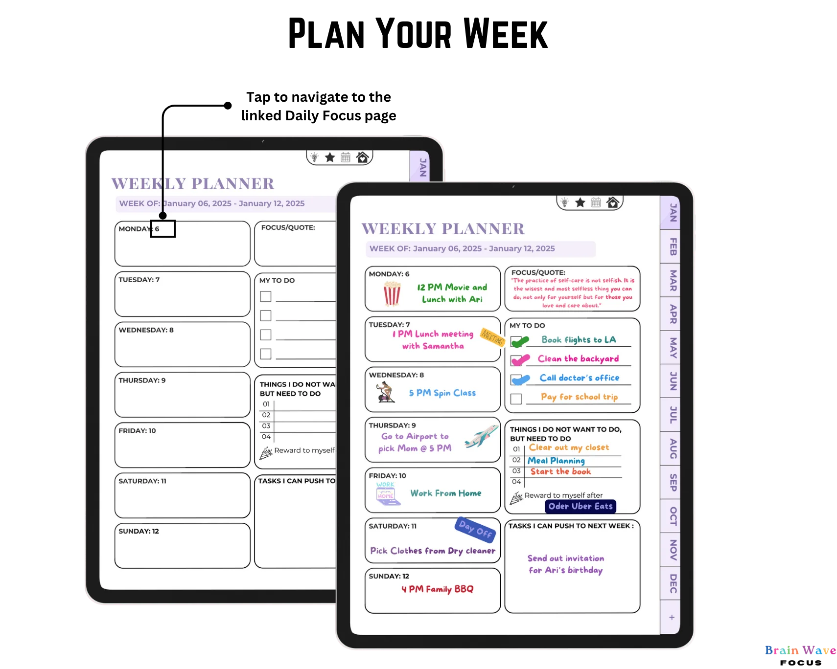 Home Without Chaos planner preview